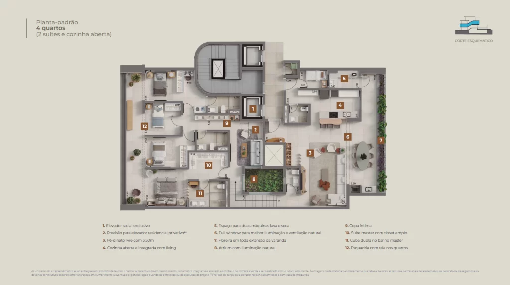 insigna peninsula planta classic 262 21 m2