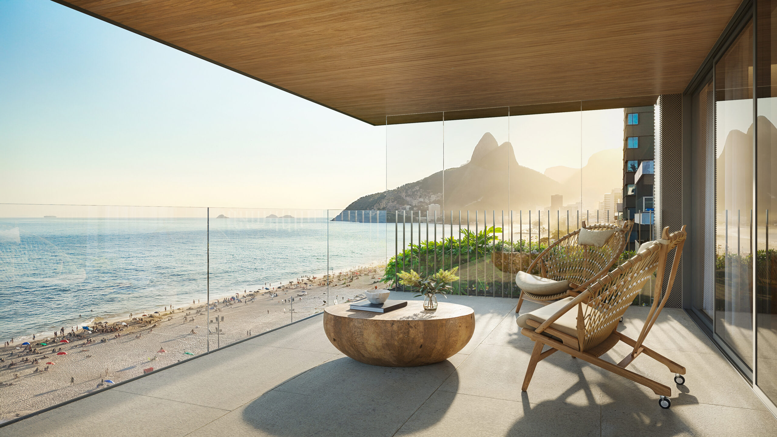 Vie Vieira Souto 432 Ipanema - Imóveis Novos no Rio Varanda com vista para o mar no Vie Vieira Souto 432 em Ipanema