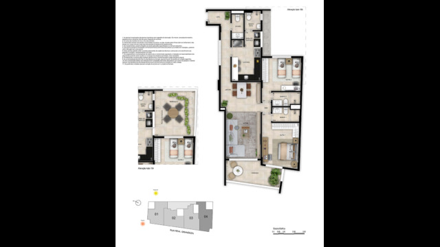 RG 33 botafogo planta do apartamento com 106m2 RG 33 botafogo planta do apartamento com 106m2