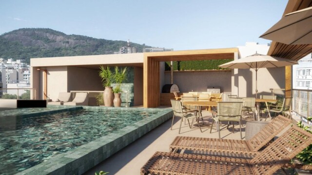 RG 33 botafogo área de lazer no rooftop piscina RG 33 botafogo área de lazer no rooftop piscina