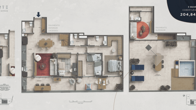 Arte Jardim Botânico plantas dos apartamentos Arte Jardim Botânico plantas dos apartamentos