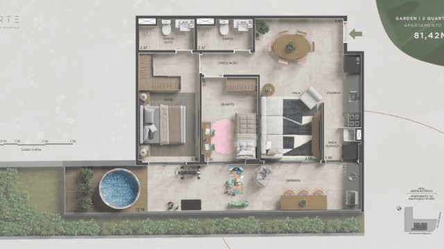 Arte Jardim Botânico plantas dos apartamentos Arte Jardim Botânico plantas dos apartamentos