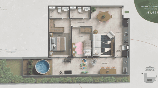 Arte Jardim Botânico plantas dos apartamentos Arte Jardim Botânico plantas dos apartamentos