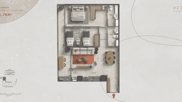 Arte Jardim Botânico plantas dos apartamentos Arte Jardim Botânico plantas dos apartamentos