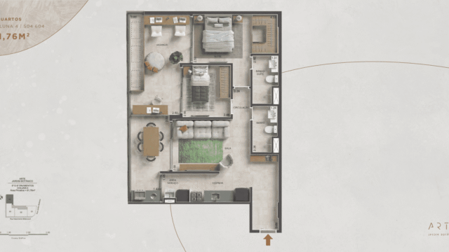 Arte Jardim Botânico plantas dos apartamentos Arte Jardim Botânico plantas dos apartamentos