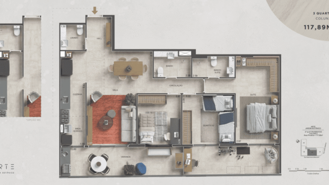 Arte Jardim Botânico plantas dos apartamentos Arte Jardim Botânico plantas dos apartamentos