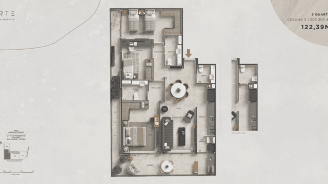 Arte Jardim Botânico plantas dos apartamentos Arte Jardim Botânico plantas dos apartamentos