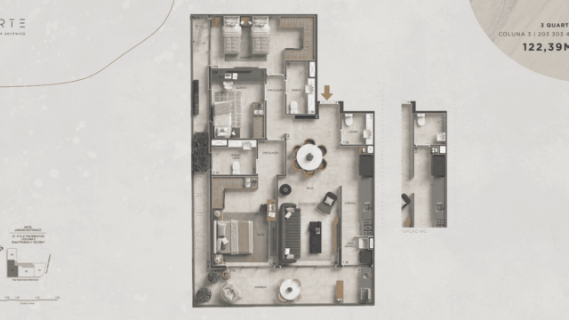 Arte Jardim Botânico plantas dos apartamentos Arte Jardim Botânico plantas dos apartamentos