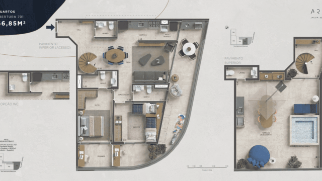 Arte Jardim Botânico plantas dos apartamentos Arte Jardim Botânico plantas dos apartamentos