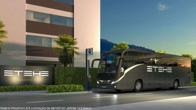 Etehe Residencial área de lazer onibus do condominio