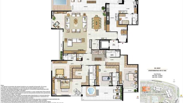 Latitud Condominium Design plantas dos apartamentos
