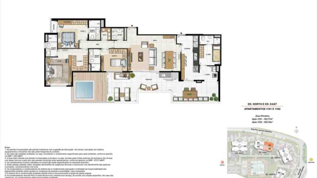 Latitud Condominium Design plantas dos apartamentos