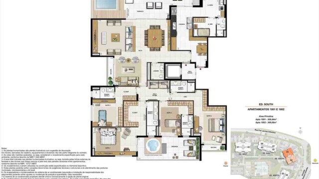 Latitud Condominium Design plantas dos apartamentos