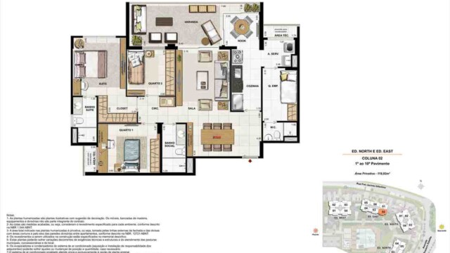 Latitud Condominium Design plantas dos apartamentos