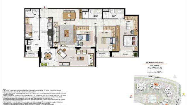 Latitud Condominium Design plantas dos apartamentos
