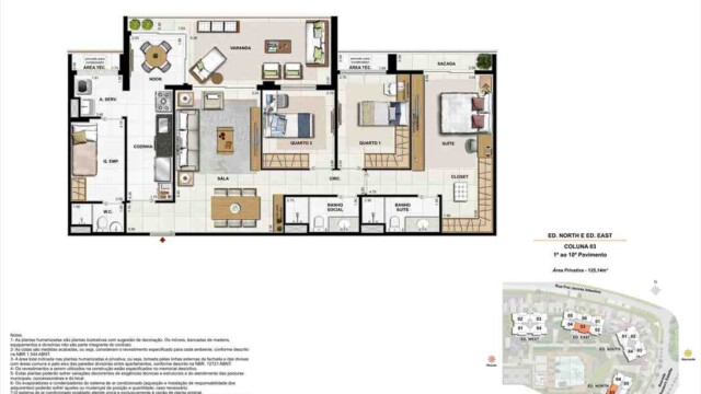 Latitud Condominium Design plantas dos apartamentos