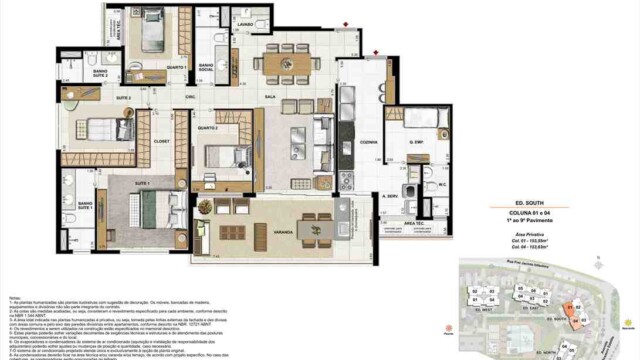 Latitud Condominium Design plantas dos apartamentos