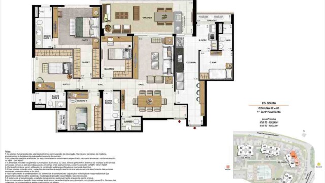 Latitud Condominium Design plantas dos apartamentos