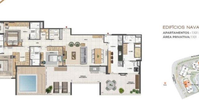 Orygem Acqua Home plantas dos apartamentos