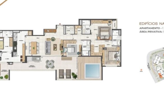 Orygem Acqua Home plantas dos apartamentos Orygem Acqua Home plantas dos apartamentos