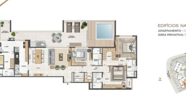 Orygem Acqua Home plantas dos apartamentos Orygem Acqua Home plantas dos apartamentos