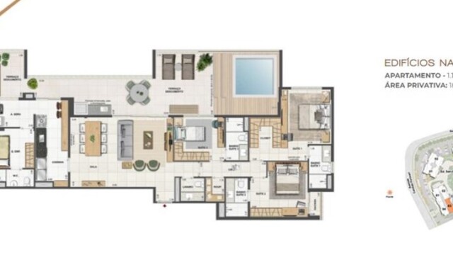 Orygem Acqua Home plantas dos apartamentos Orygem Acqua Home plantas dos apartamentos