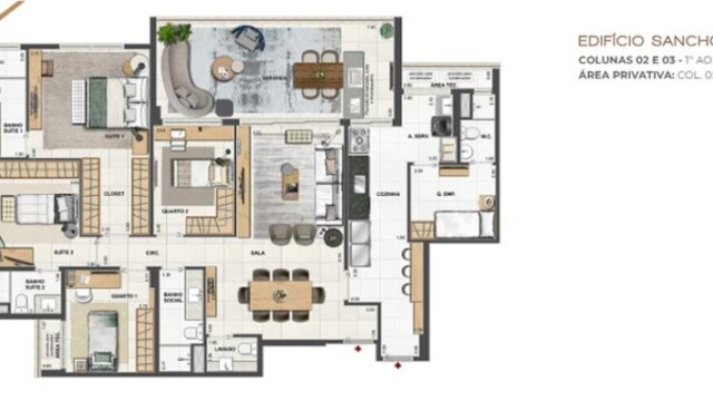 Orygem Acqua Home plantas dos apartamentos