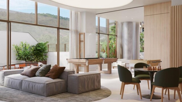 S Design Residencial área de lazer salão de jogos