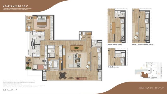 S Design Residencial plantas dos apartamentos