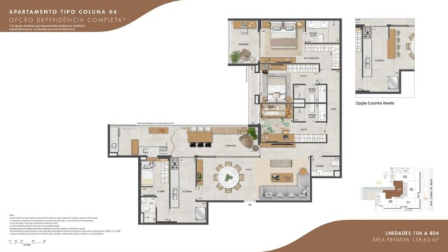 S Design Residencial plantas dos apartamentos