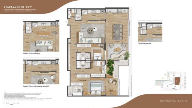 S Design Residencial plantas dos apartamentos