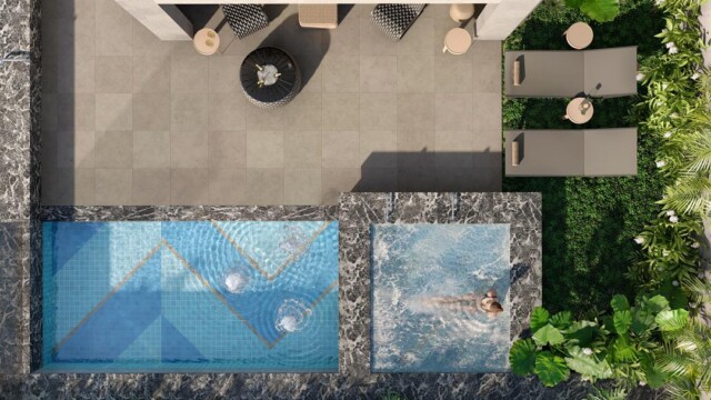 on the sea área de lazer vista piscina e hidromassagem on the sea área de lazer vista piscina e hidromassagem