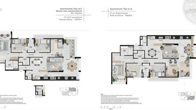 Blanc 260 Botafogo plantas dos apartamentos Blanc 260 Botafogo plantas dos apartamentos