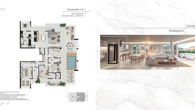 Blanc 260 Botafogo plantas dos apartamentos Blanc 260 Botafogo plantas dos apartamentos