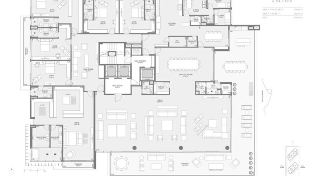 Cyano Exclusive Residences plantas dos apartamentos
