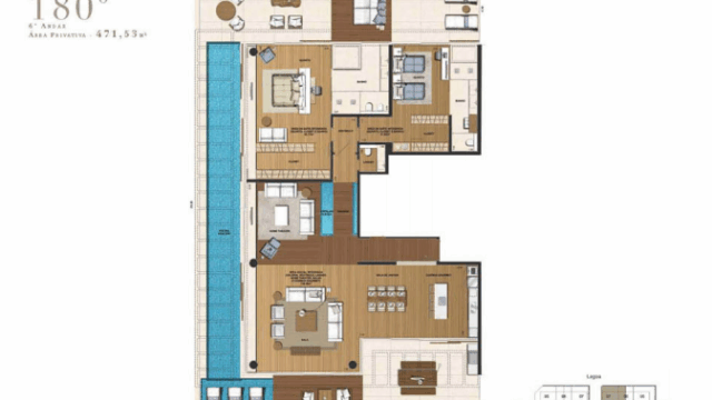 Grand Hyatt Residences plantas dos apartamentos Grand Hyatt Residences plantas dos apartamentos