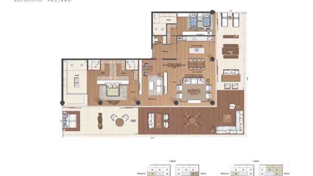 Grand Hyatt Residences plantas dos apartamentos Grand Hyatt Residences plantas dos apartamentos