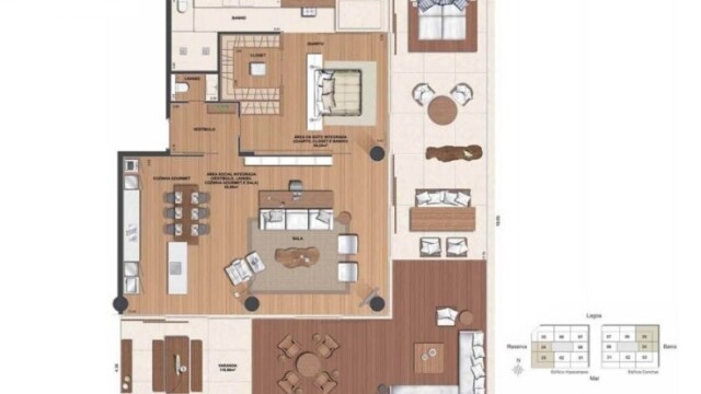 Grand Hyatt Residences plantas dos apartamentos Grand Hyatt Residences plantas dos apartamentos