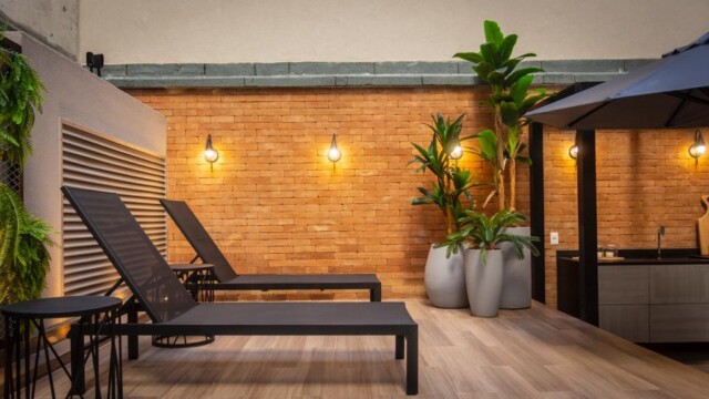 Hub Coliving área de lazer churrasqueira Hub Coliving área de lazer churrasqueira