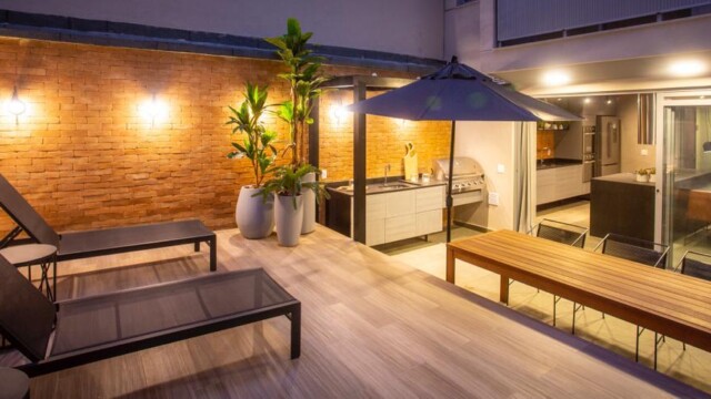 Hub Coliving área de lazer churrasqueira Hub Coliving área de lazer churrasqueira