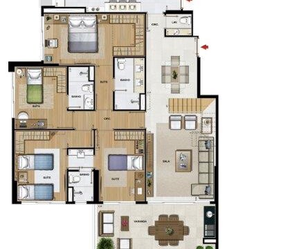 Ilha Pura Saint Michel plantas dos apartamentos Ilha Pura Saint Michel plantas dos apartamentos