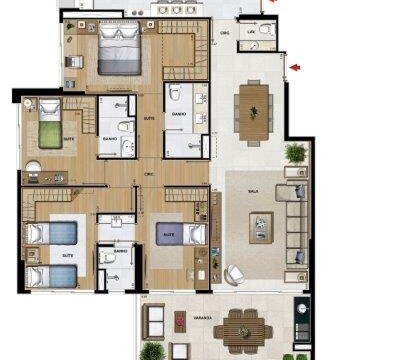 Ilha Pura Saint Michel plantas dos apartamentos Ilha Pura Saint Michel plantas dos apartamentos