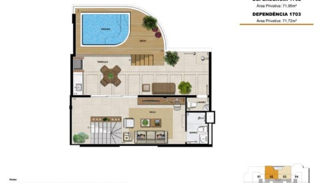 Ilha Pura Viure planta dos apartamentos Ilha Pura Viure planta dos apartamentos