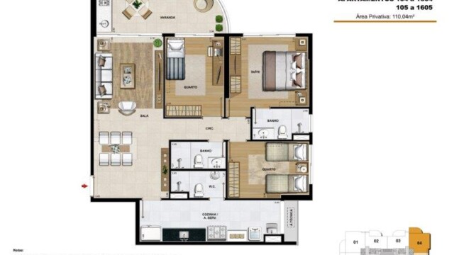 Ilha Pura Viure planta dos apartamentos Ilha Pura Viure planta dos apartamentos