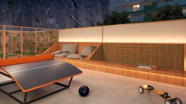 Iluminato Residencial Botafogo área de lazer jogos externo