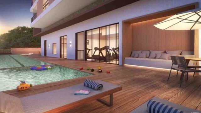 Iluminato Residencial Botafogo área de lazer piscina