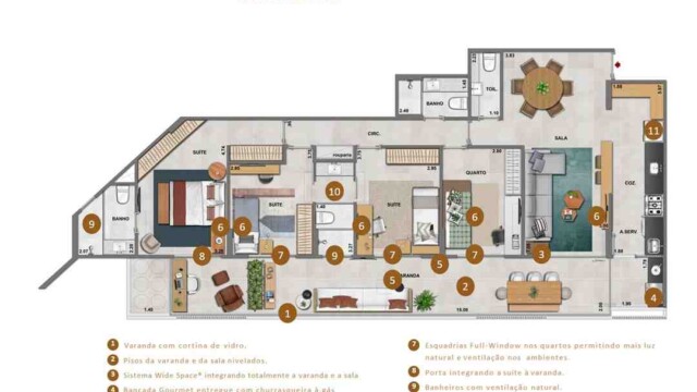 Iluminato Residencial Botafogo plantas dos apartamentos