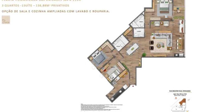 Iluminato Residencial Botafogo plantas dos apartamentos