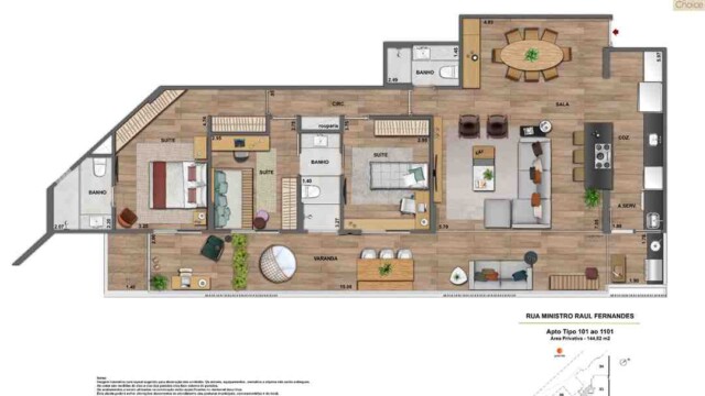 Iluminato Residencial Botafogo plantas dos apartamentos