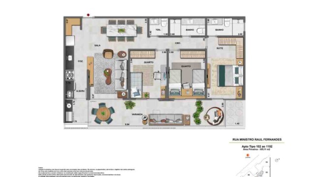Iluminato Residencial Botafogo plantas dos apartamentos